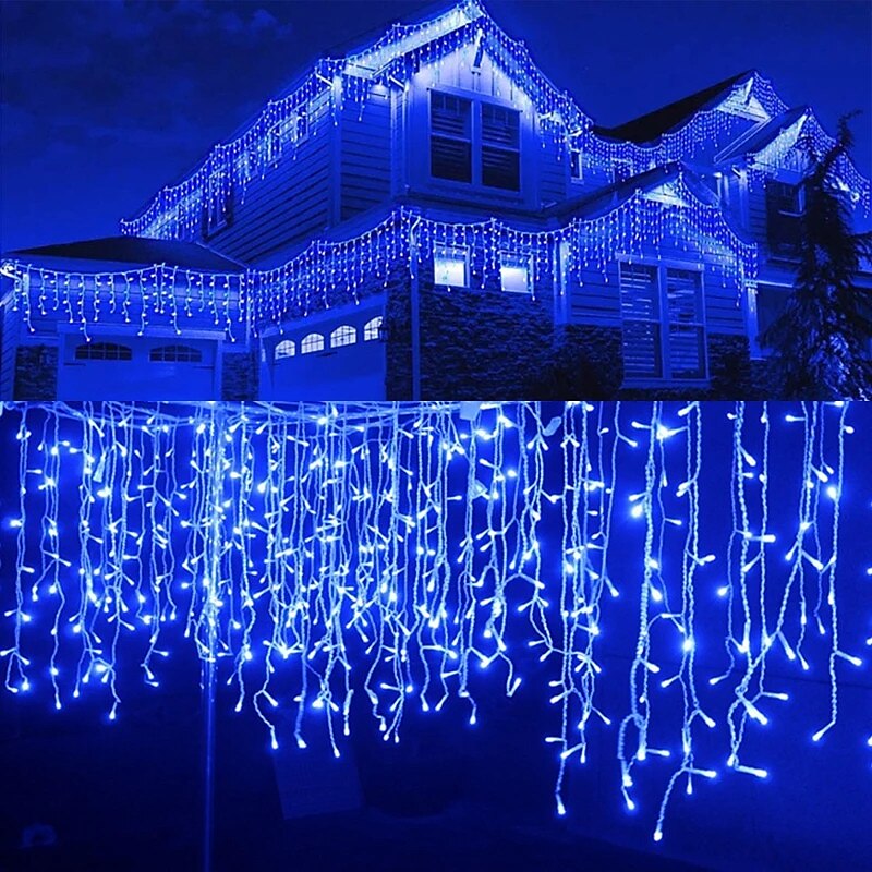 led rideau lumières solaire 3x0.5m 4mx0.6m 5x0.8 24v basse tension télécommande énergie solaire plug-in double usage guirlande lumineuse thanksgiving noël fête en plein air décoration de jardin de 2025 ? $39.99 –P9