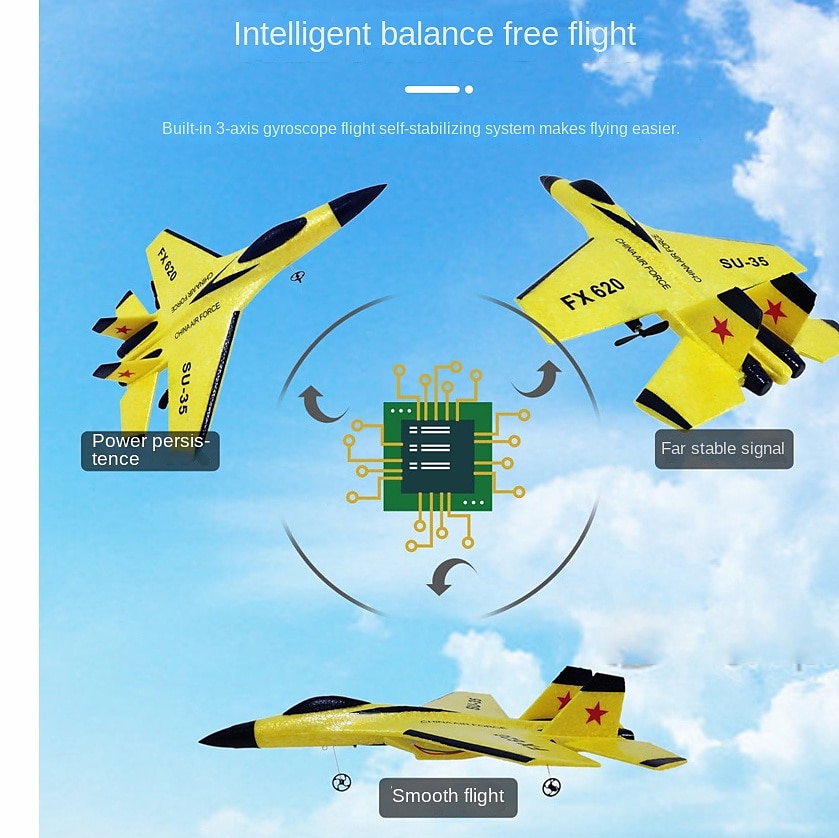 Rc schuim vliegtuigen su-35 vliegtuig 2.4g radio control zweefvliegtuig afstandsbediening gevechtsvliegtuig zweefvliegtuig vliegtuig schuim jongens speelgoed voor kinderen 2025 - $81.99 –P5