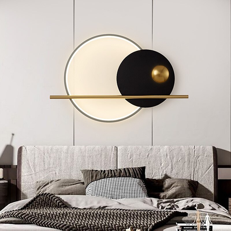 applique da parete moderne per interni led camera da letto camera dei bambini applique da parete in metallo 220-240v 20 w del 2025 a $331.99 –P7