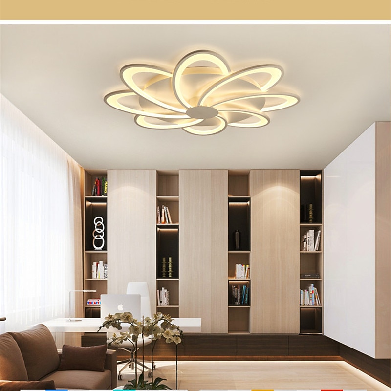 53 cm taklampa led modernt vardagsrum sovrum blomformad taklampa 2026 - kr.2736 –P4