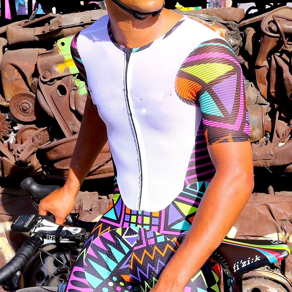 رجالي هندسي شورت ركوب الدراجات شورات الدراجة دراجة هوائية مريلة السراويل قيعان دراجة جبلية دراجة الطريق رياضات 3D وسادة ركوب الدراجات سريع جاف رطوبة فتل أرجواني سباندكس ملابس ملابس ركوب الدراجات 2026 - $28.99 –P7