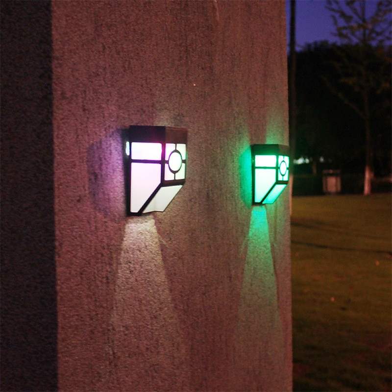 2 pz applique da parete per esterni led solare retro giardino luce impermeabile cortile illuminazione per giardino balcone recinzione decorazione paesaggio lampione del 2025 a $11.99 –P8