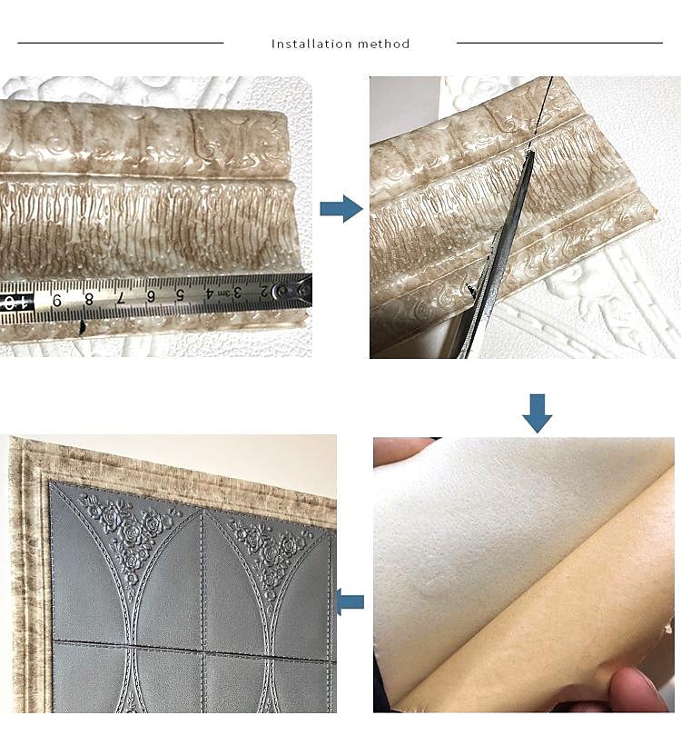 fantastici sfondi carta da parati in tinta unita bordo muro murale girovita buccia e bastone autoadesivo in pvc/vinile moderno adesivo da parete per camera 230 * 8 * 0,8 cm * 1 pz del 2025 a $13.99 –P5