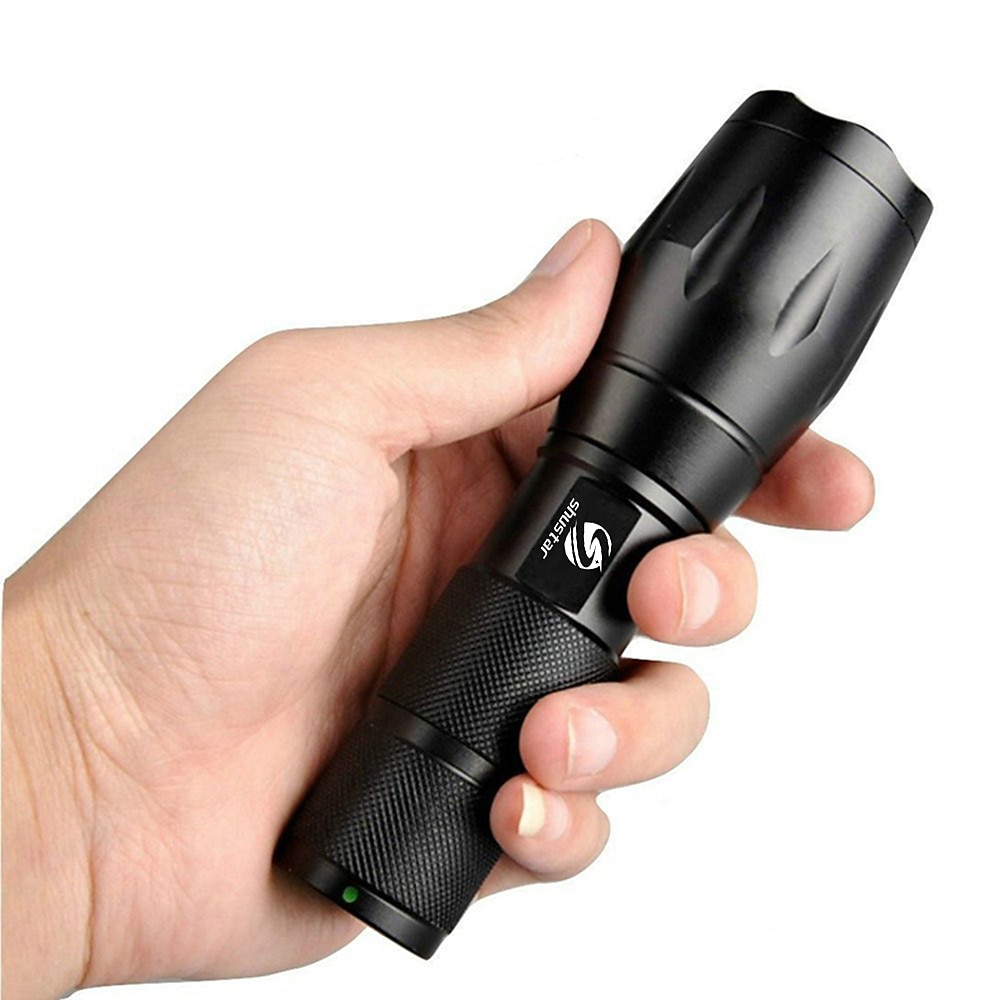 LED Flashlight Ultra Bright Torch L2/V6 Camping Light 5 Switch Modes Waterproof Zoomable Torch Light Emergency Use 18650 Battery 2025 - $15.49 –P1