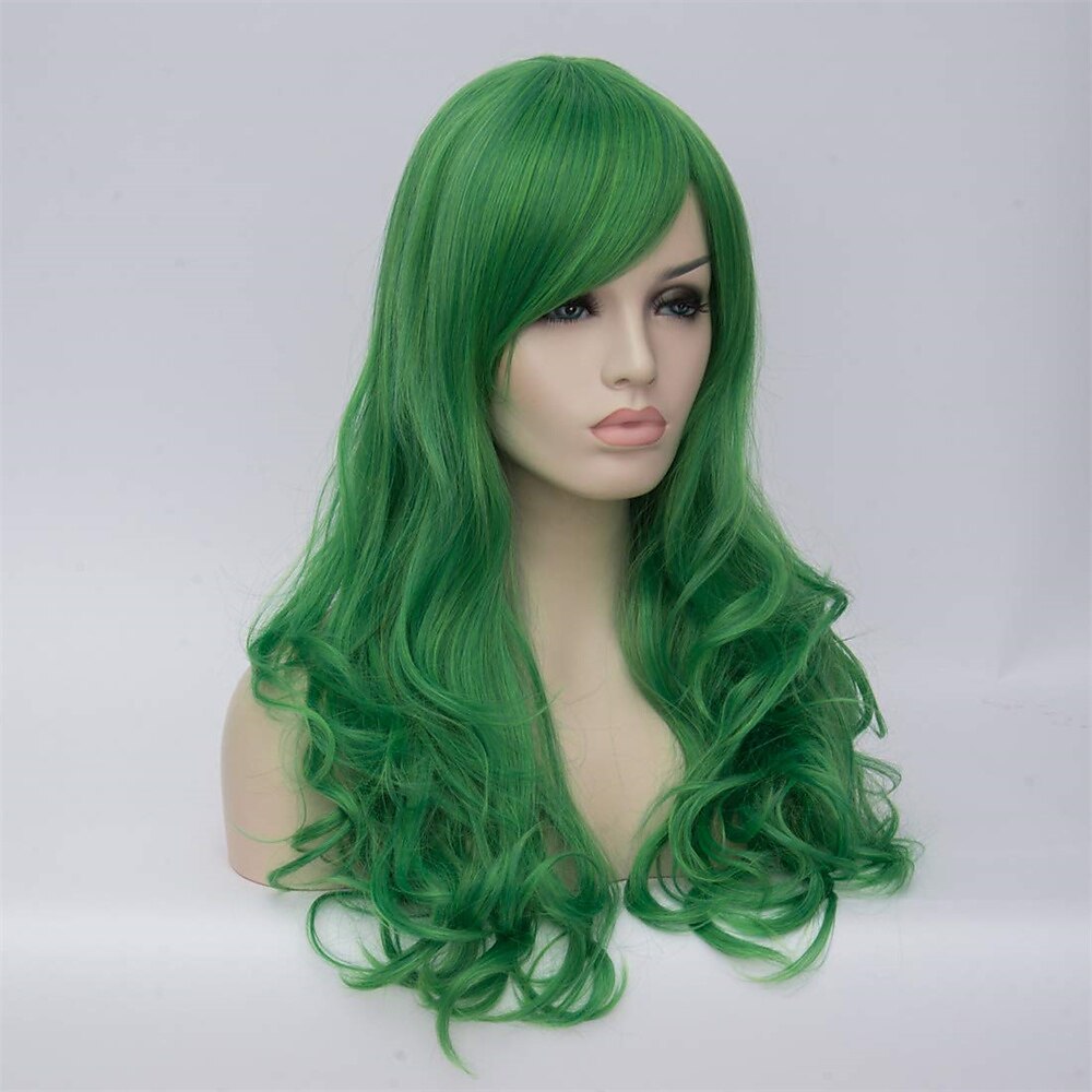 parrucche a caschetto rosa per le donne parrucca corta diritta parrucca sintetica con parte centrale lunga fino alle spalle per feste cosplay colorate parrucche del giorno di san patrizio parrucche del 2025 a $20.99 –P3