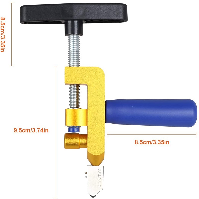 Diamant glassnijder voor glas tegels snijden 2 in 1 glassnijder set handleiding bouw tool tegelsnijder 8 stks hele set dropship 2025 - $20.99 –P2