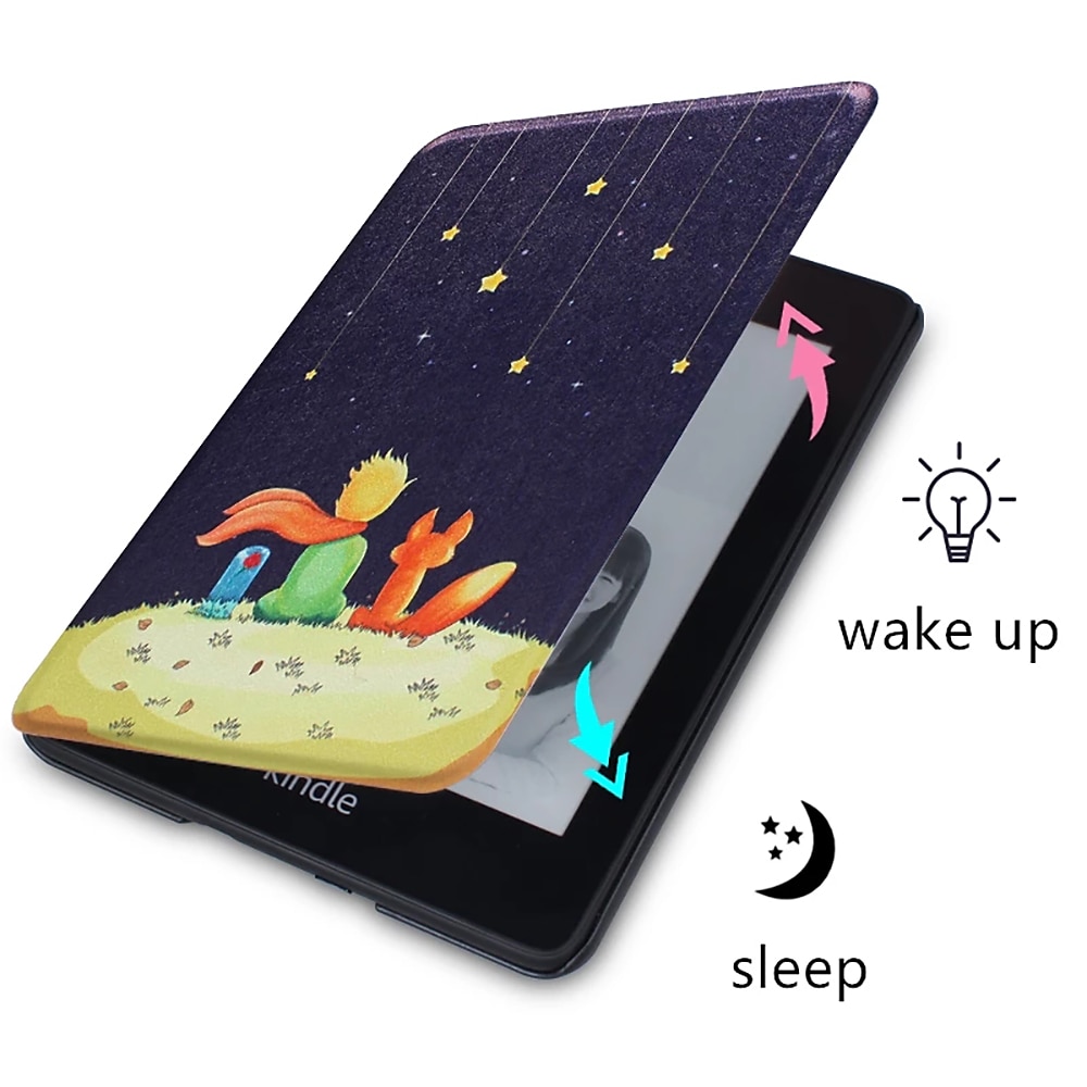 Tablet Case Cover For Amazon Kindle Paperwhite 6.8'' 11th Kindle 6"(10th Gen-2019) Handle Smart Auto Wake / Sleep Shockproof Graphic Wood Grain 3D Cartoon PU Leather 2025 - $19.99 –P10