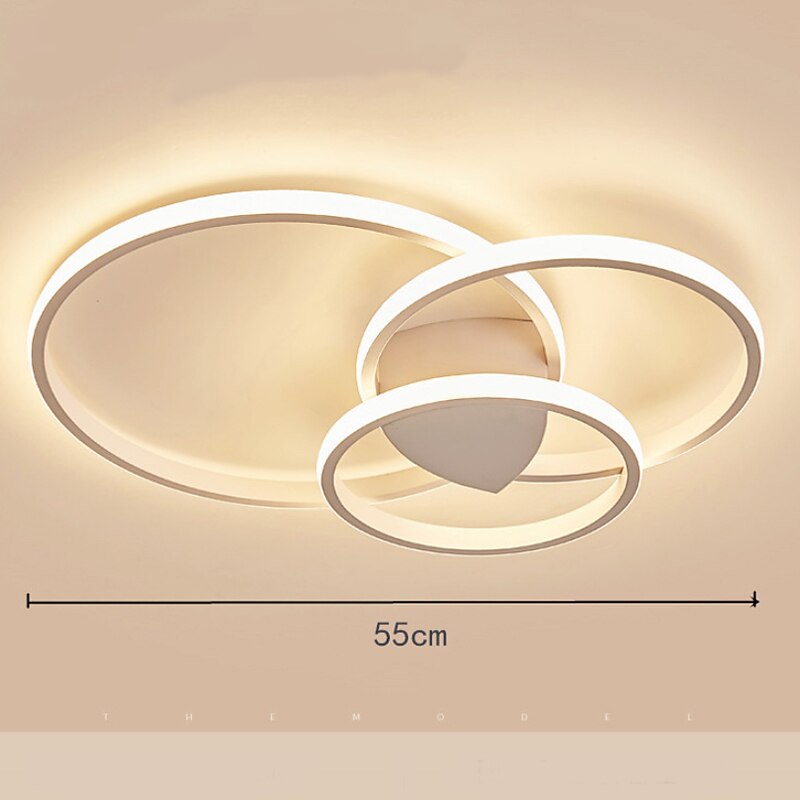 55 cm dimbare plafondlamp led metaal moderne stijl mode geschilderde afwerkingen 220-240v 2025 - $253.79 –P1