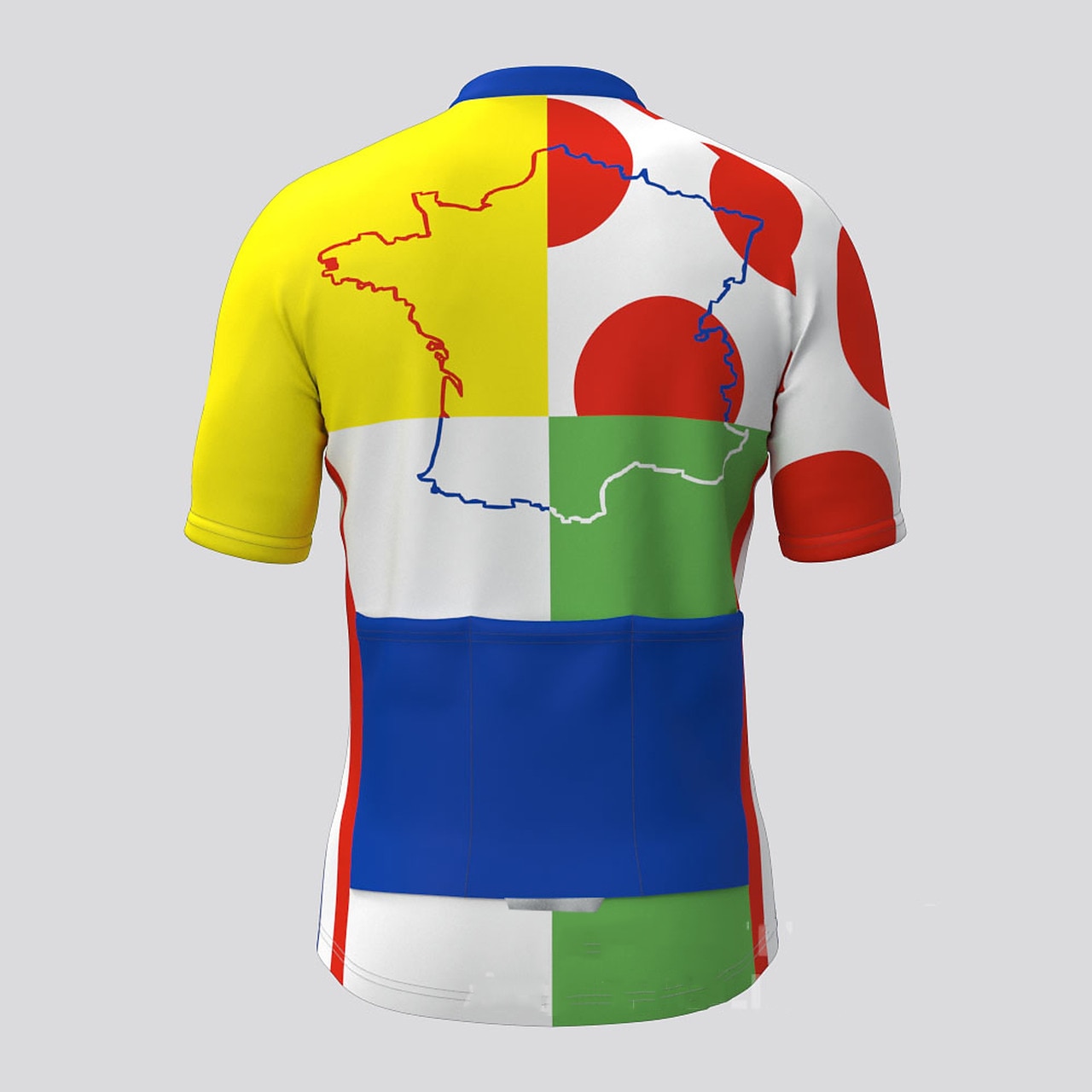 Herr Cykeltröja Kortärmad Cykel Tröja Överdelar med 3 bakfickor Bergscykling Vägcykling Andningsfunktion Snabb tork Fuktabsorberande Reflexremsa Svart Vit Gul Prickig Polyester sporter Kläder 2025 - $23.19 –P10
