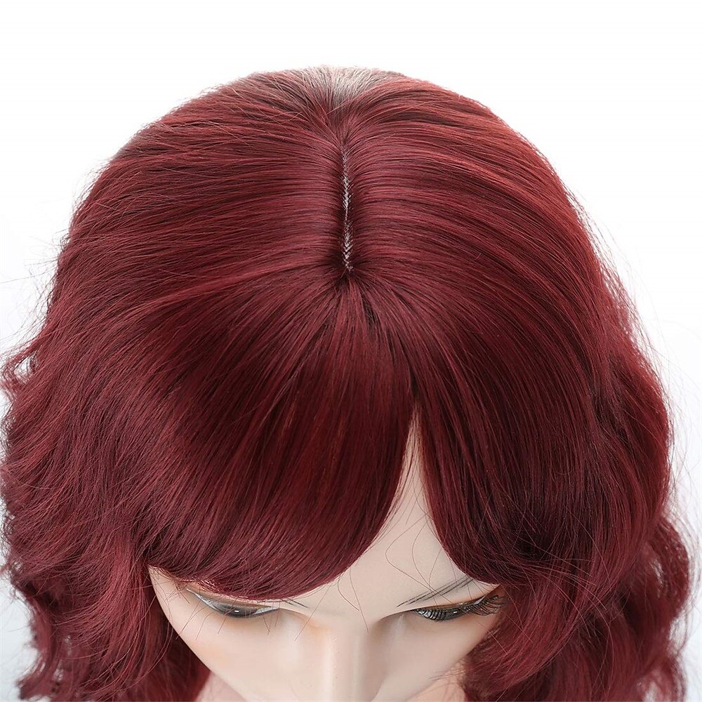Peruca Curta Onda Rosa com Franja Peruca Curta Bob Cacheada Rosa com Franja Peruca Onda Pastel para Mulheres Peruca Sintética Colorida Cosplay Perucas Halloween de 2025 por $20.99 –P11