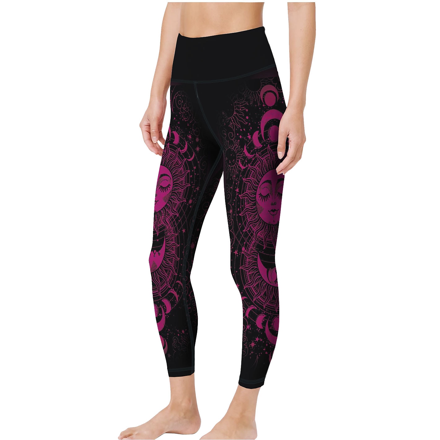 בגדי ריקוד נשים Sports Gym Leggings מכנסי יוגה מותניים גבוהים ספנדקס לבן ירוק צהוב טייץ חתוך הדפס כוכבם וגלקסיה בקרת בטן באט הרם בגדים בגדים יוגה כושר וספורט כושר אמון ריצה / גמישות גבוהה / אתלטי 2026 - $18.99 –P5