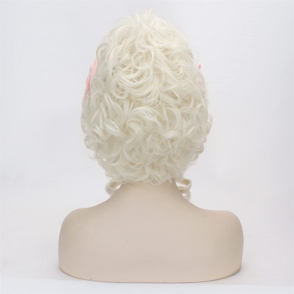 Peruca Cosplay Rainha Vermelha para Mulheres e Meninas Pré-estilizada Curta Cacheada e Fluffy Perucas de Festa Cosplay Halloween de 2025 por $24.99 –P11