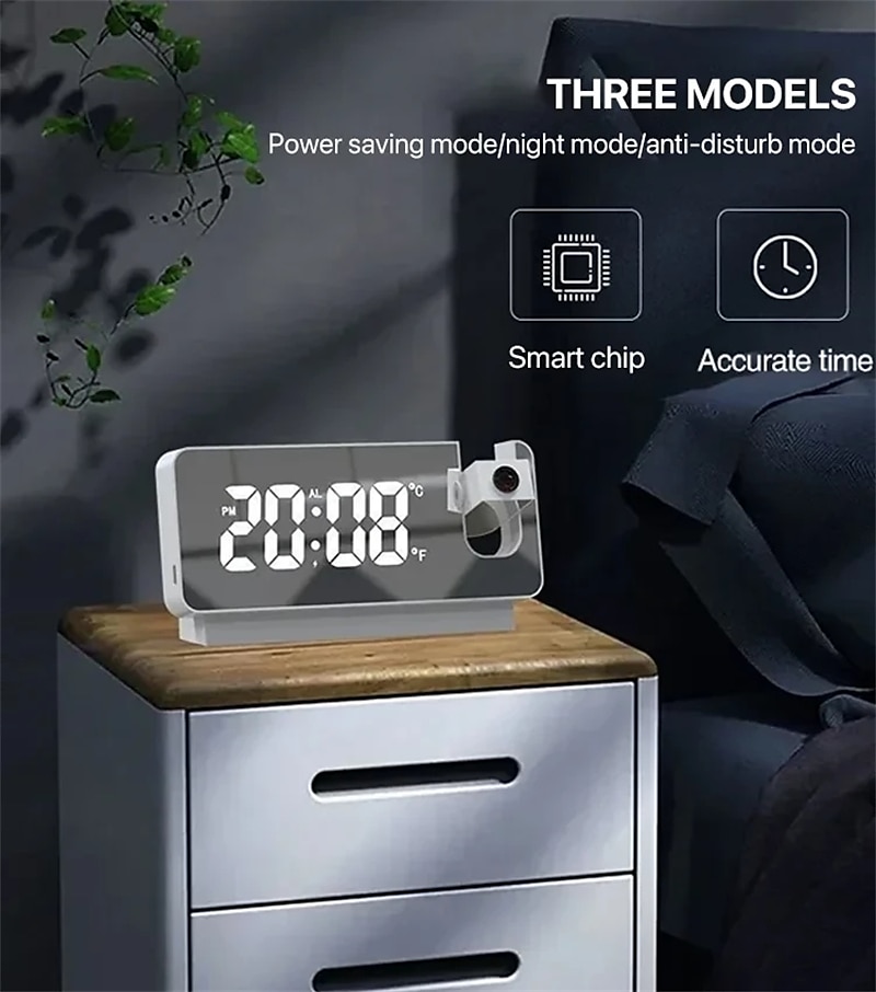 Smart Alarm Clock S282A for Led Digitale Projectie Wekker Tafel