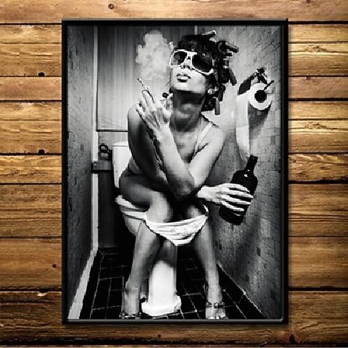 1 Panel People Prints Posters/Picture Bathroom Decoration Modern Wall Art Wall Hanging Gift Home Decoration Rolled Canvas No Frame Unframed Unstretched Multiple Size 2026 - $23.99 –P5