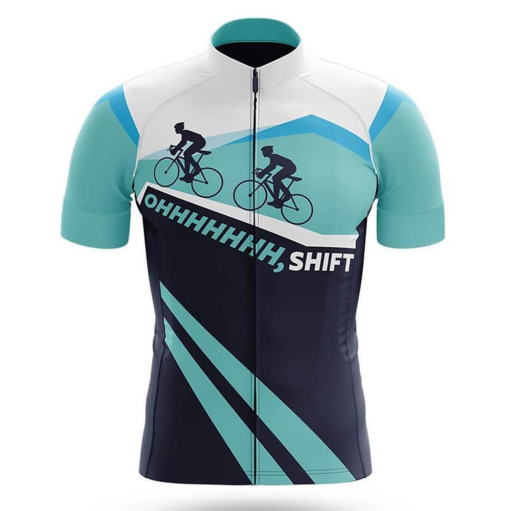 21Grams Herr Cykeltröja Kortärmad Cykel Överdelar med 3 bakfickor Bergscykling Vägcykling Andningsfunktion Snabb tork Fuktabsorberande Reflexremsa Grön Gul Röd Färgblock Polyester Elastan sporter 2025 - $23.19 –P2