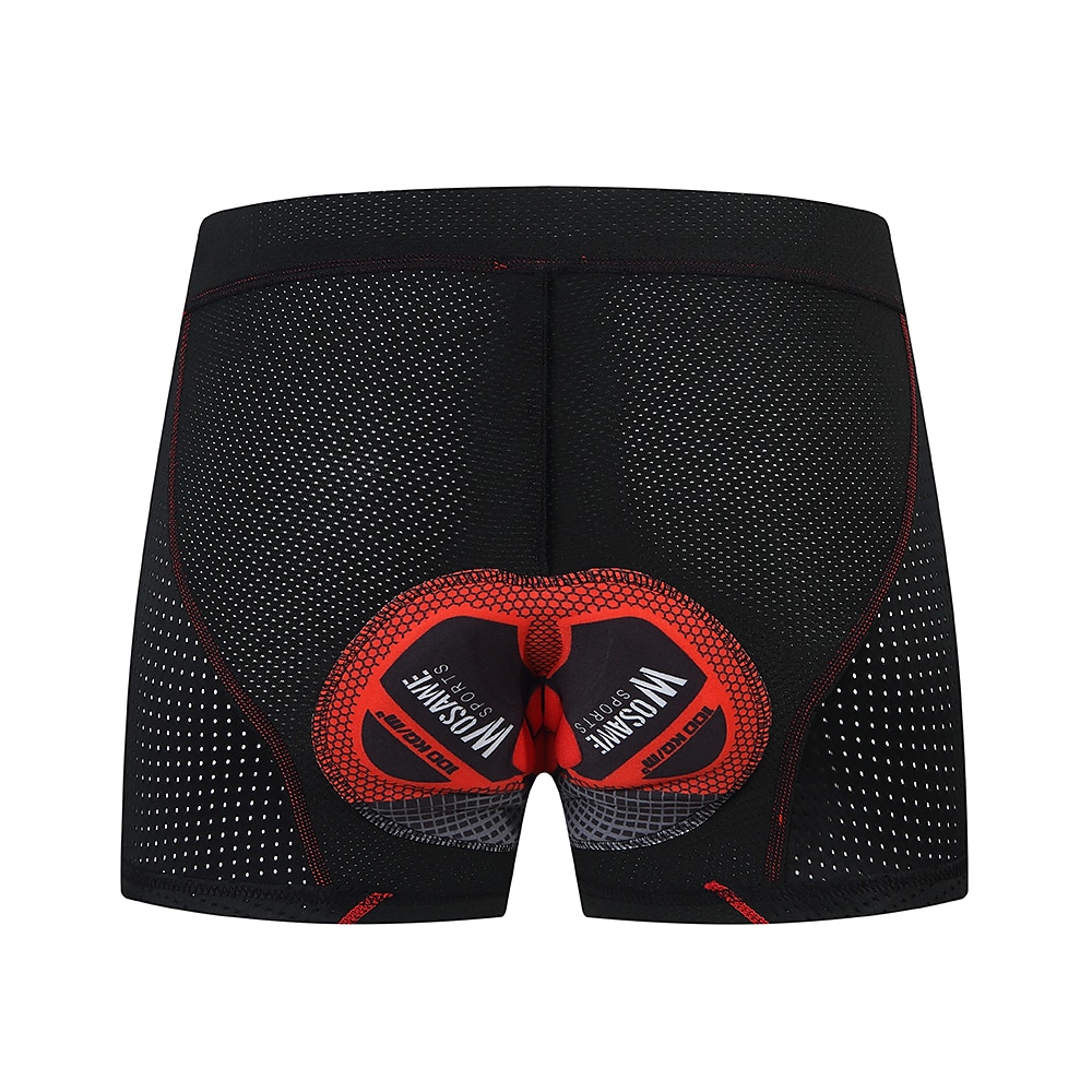 WOSAWE Voor heren Fietsondergoed Fietsbroek Gevoerde wielrenshorts Fietsen Short / Broekje Ondergoedshorts Semi-strakke pasvorm Bergracen Wegwielrennen Sport 4D Pad Ademend Sneldrogend Vermindert 2025 - $19.99 –P9