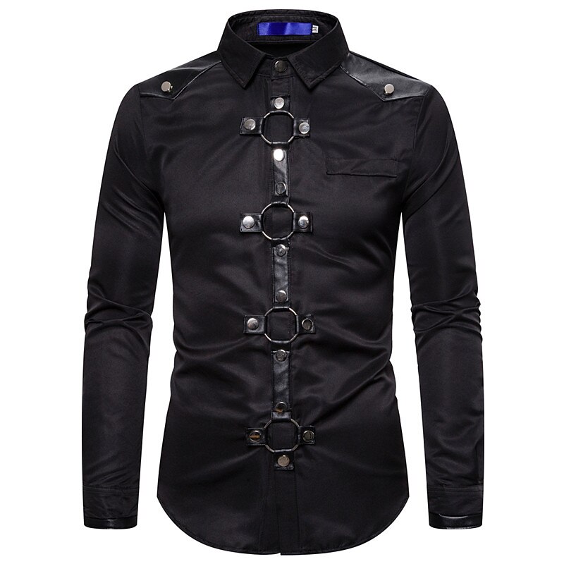 Punk & Gothic Streetstyle Bluse / Hemd Ritter Kostüm Herren Maskerade Party / Abend Erwachsene Bluse 2026 - $51.99 –P6