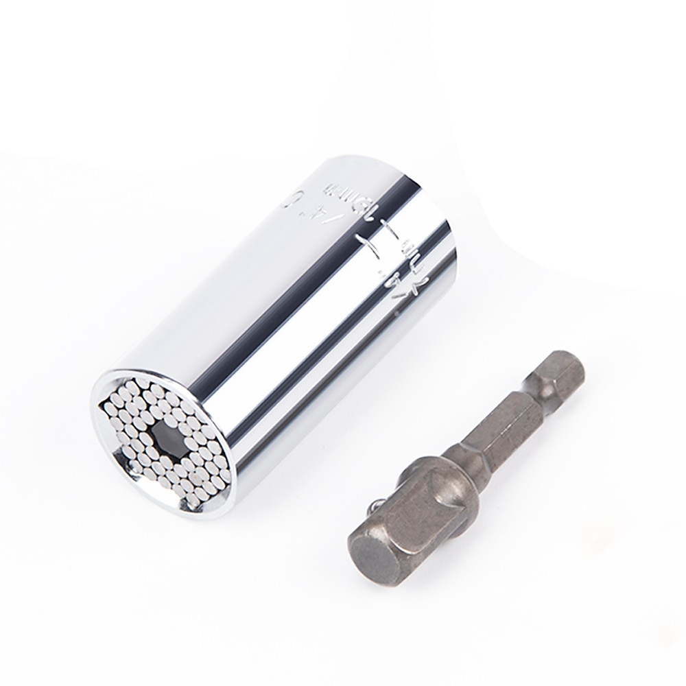 2pc 7-19mm Universal Socket Wrench, Multi-function Ratchet, Hand Drill Motorcycle Repair Socket, Magic Socket Spark Plug 2025 - $10.99 –P8