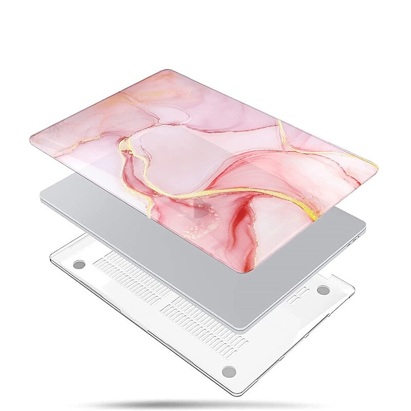 capa para macbook air touch id retina display laptop capa dura de plástico com capas de teclado para 2021 2020 2019 2018 a2337 a2179 a1932 de 2025 por $24.99 –P2