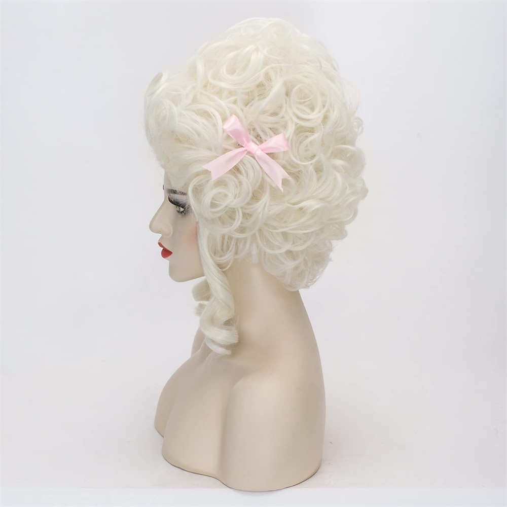 Peruca Cosplay Rainha Vermelha para Mulheres e Meninas Pré-estilizada Curta Cacheada e Fluffy Perucas de Festa Cosplay Halloween de 2025 por $24.99 –P10