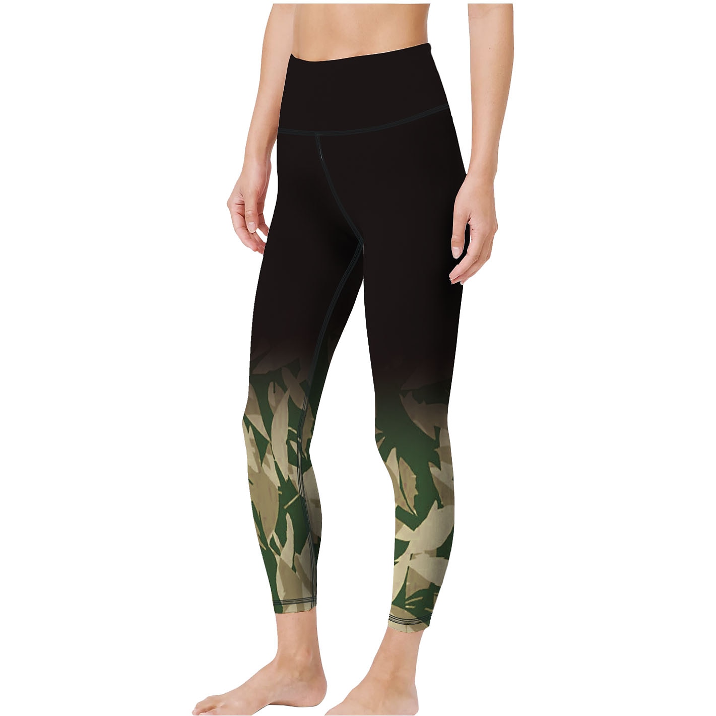Damskie Sports Gym Leggings Spodnie do jogi Wysoka talia Spandeks Zielony Fioletowy Czerwony Legginsy 3/4 Kwiatowy Wyszczuplenie brzucha Podnoszenie pośladków Odzież Odzież Joga Zdatność Trening w 2026 - $17.99 –P3