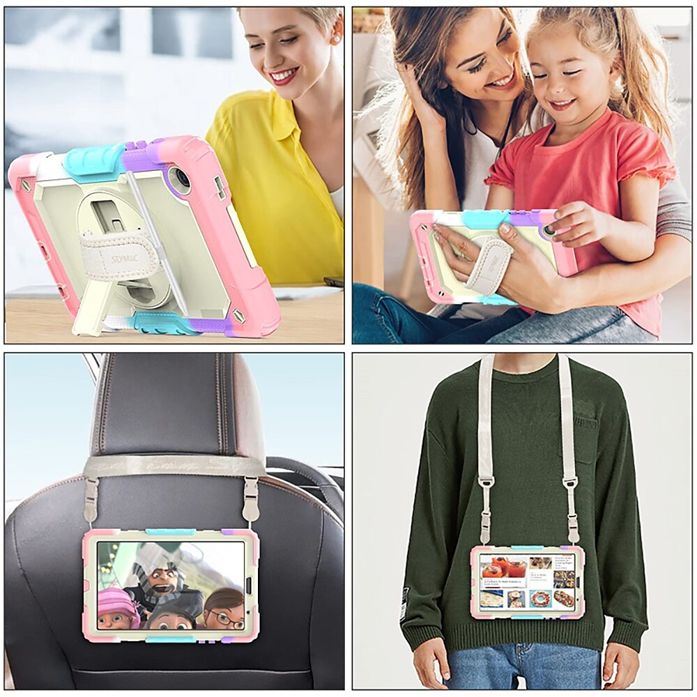 Tablet Case Cover For Samsung Galaxy Tab A8 10.5'' A7 Lite 8.7'' A7 10.4'' A 8.0" 2022 2021 2020 2019 Portable Handle with Stand Holder TPU 2025 - $38.99 –P11