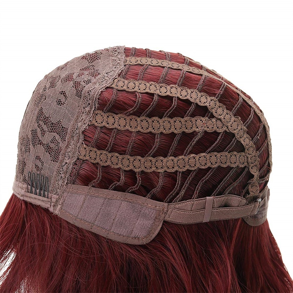 Peruca Curta Onda Rosa com Franja Peruca Curta Bob Cacheada Rosa com Franja Peruca Onda Pastel para Mulheres Peruca Sintética Colorida Cosplay Perucas Halloween de 2025 por $20.99 –P12