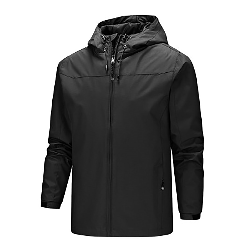 Hombre Chaqueta al aire libre Chaqueta Softshell Chaqueta de transición Chaqueta para lluvia Entrenamiento Deporte Impermeable Cortavientos Bolsillo Correa Otoño Invierno Color sólido Casual Estilo 2025 - $35.99 –P8