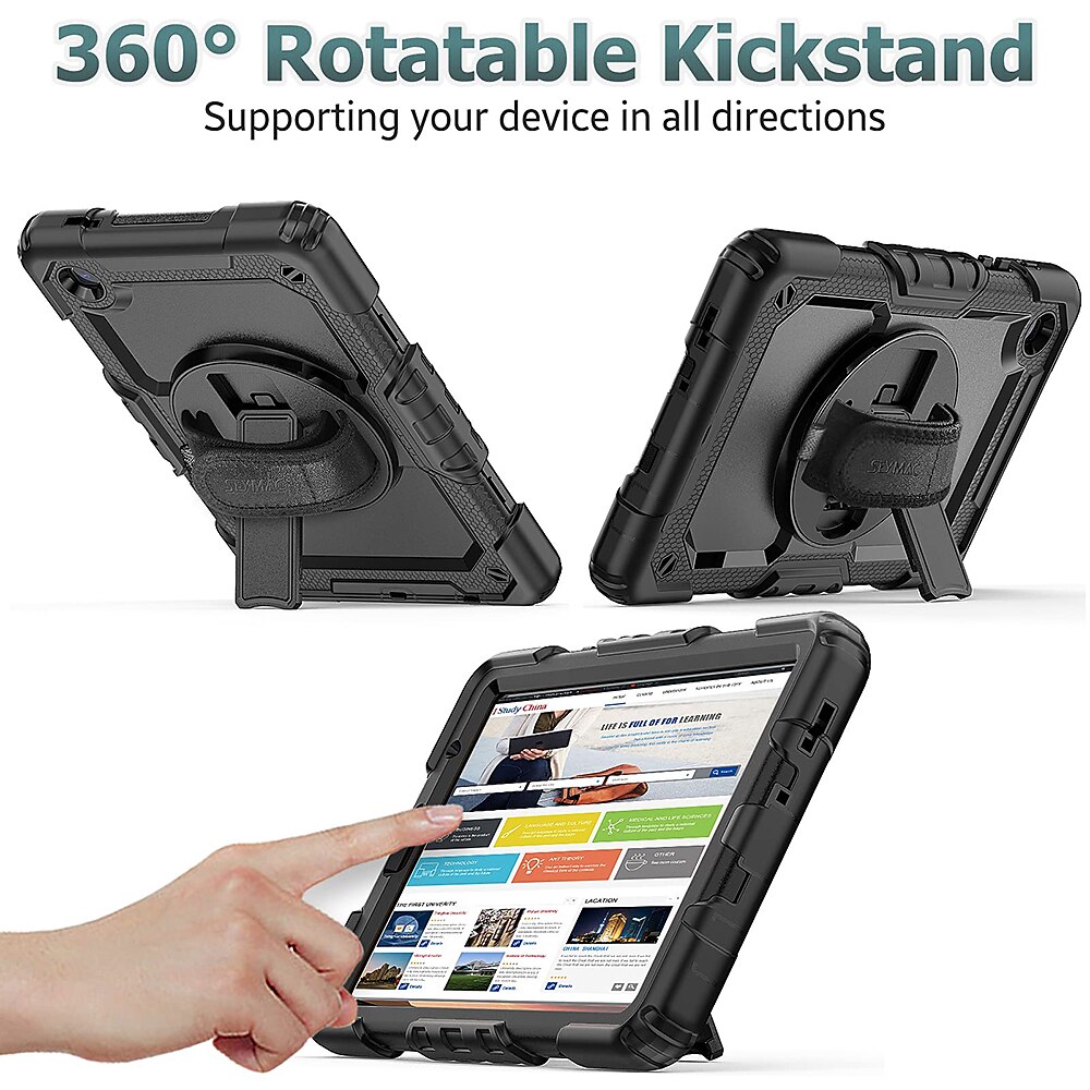 Tablet Case Cover For Samsung Galaxy Tab A8 10.5'' A7 Lite 8.7'' A7 10.4'' A 8.0" 2022 2021 2020 2019 Portable Handle with Stand Holder TPU 2025 - $38.99 –P3