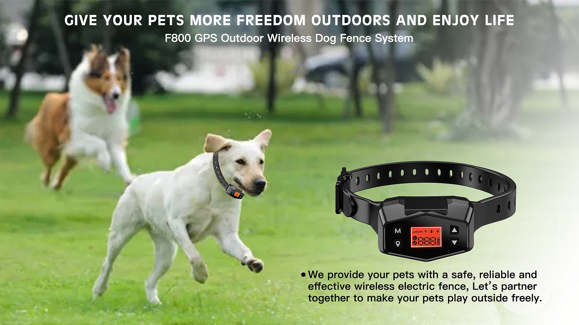 GPS Wireless Pet Fence Pet Containment System Covers up to 999 Yard Waterproof Receiver with Tone/Static Correction 2024 - $116.99 –P2