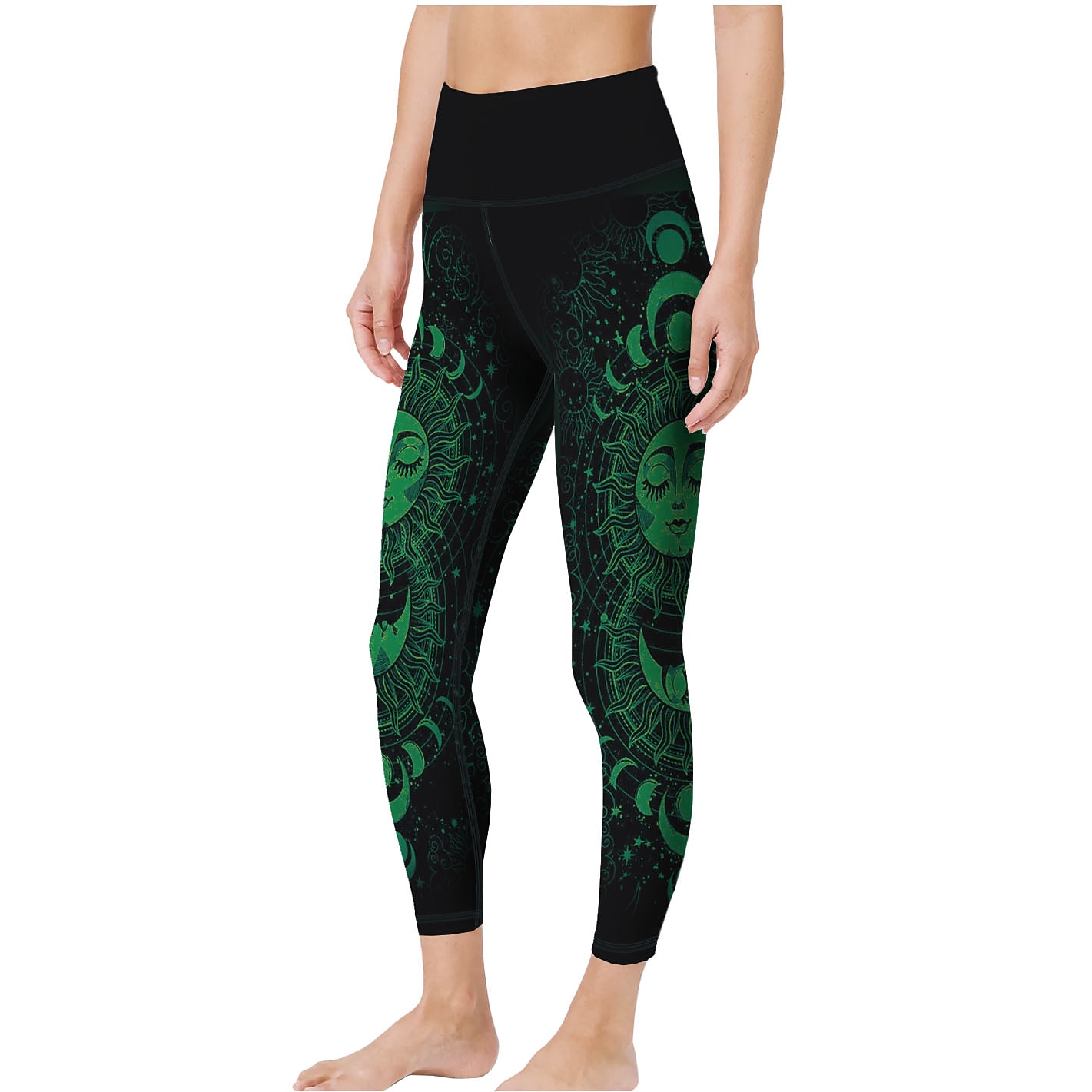 בגדי ריקוד נשים Sports Gym Leggings מכנסי יוגה מותניים גבוהים ספנדקס לבן ירוק צהוב טייץ חתוך הדפס כוכבם וגלקסיה בקרת בטן באט הרם בגדים בגדים יוגה כושר וספורט כושר אמון ריצה / גמישות גבוהה / אתלטי 2026 - $18.99 –P4