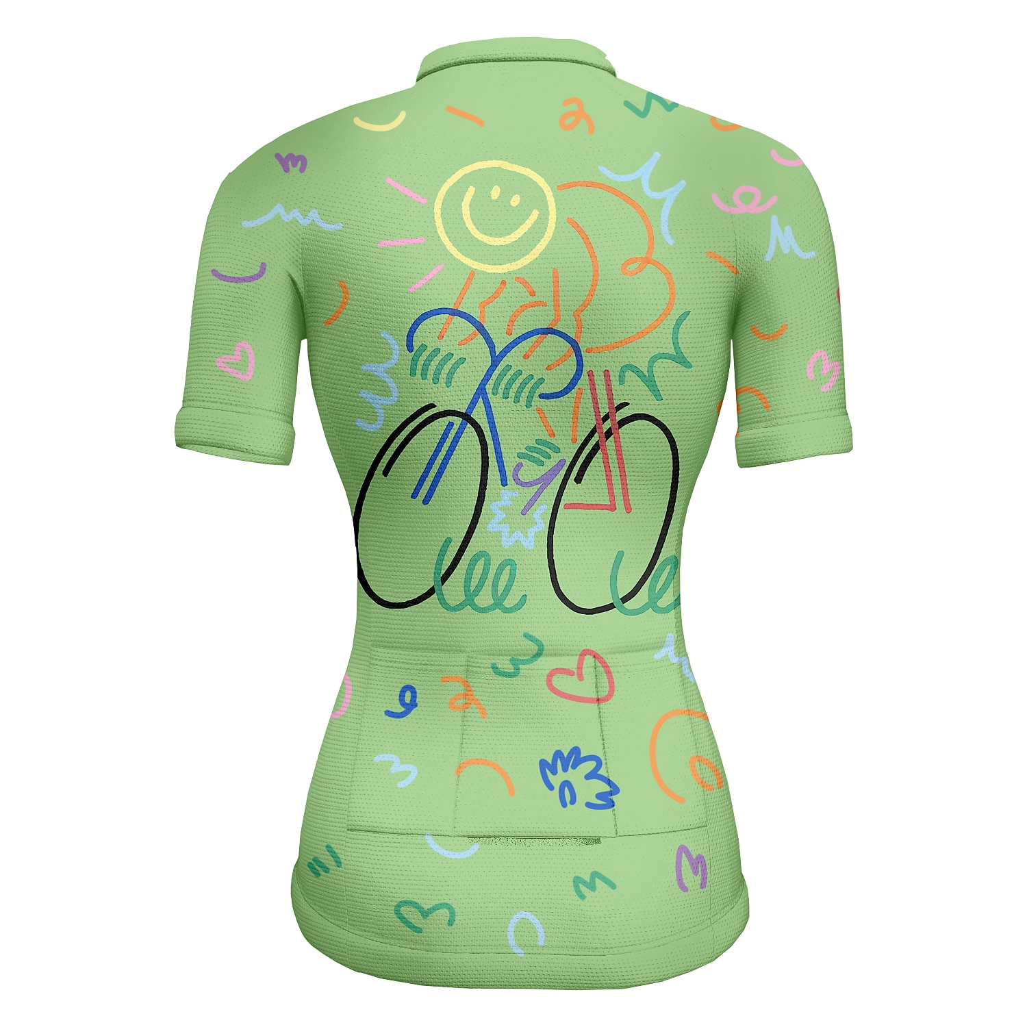Women's Cycling Jersey Graffiti Short Sleeve Bike Jersey Top with 3 Rear Pockets Mountain Bike MTB Road Bike Cycling Quick Dry Reflective Strips Back Pocket Moisture Wicking Sports Pink Purple Green 2026 - $30.99 –P2