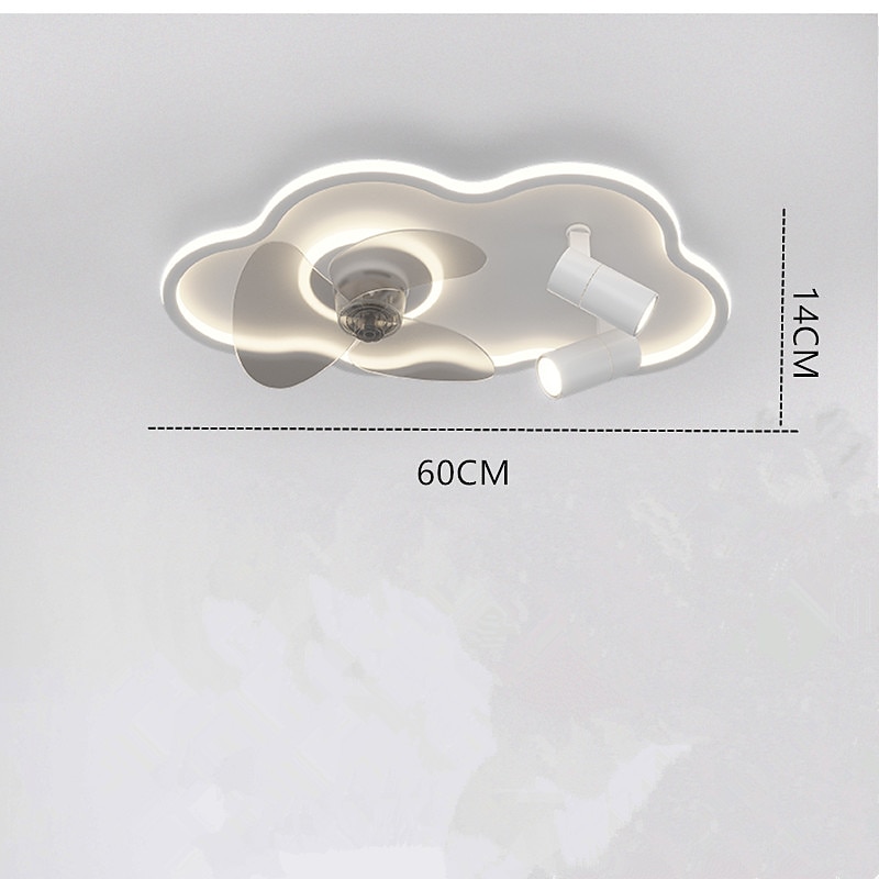 stropní světlo led minimalistická ložnice cloud stropní ventilátor lampa jednoduchá moderní s reflektorem domácí jídelna stropní ventilátor integrované stropní svítidlo 2025 - $273.49 –P9