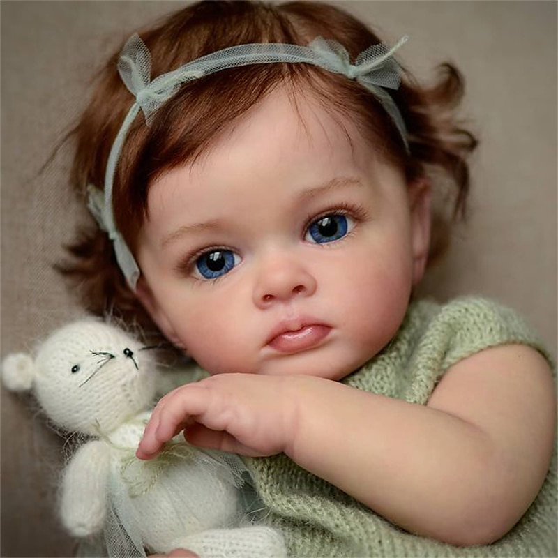24-Zoll-Reborn-Baby-Puppe Reborn-Puppe Tutti Kleinkind Mädchen mit Genesis-Farbe hochwertige 3D-Haut mehrere Schichten Malerei sichtbare Ader 2025 - $175.99 –P6