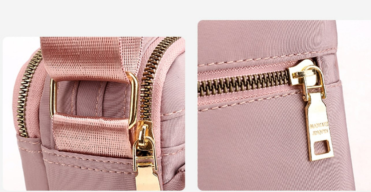 Dame Crossbodyvesker Nylon Daglig Helfarge Svart Rosa Blå 2025 - $24.99 –P2