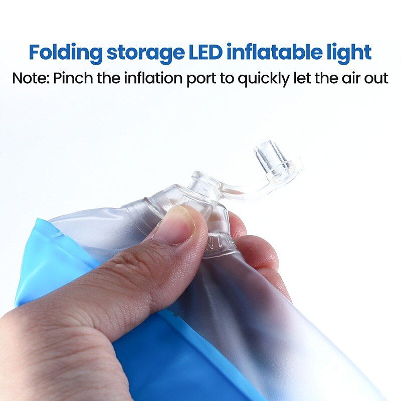 LED Camping Light Outdoor Inflatable Tube Light Portable Foldable USB Interface Tube Light Outdoor Emergency Travel Hiking Camping Tent Light Emergency Lighting 2025 - $30.99 –P4