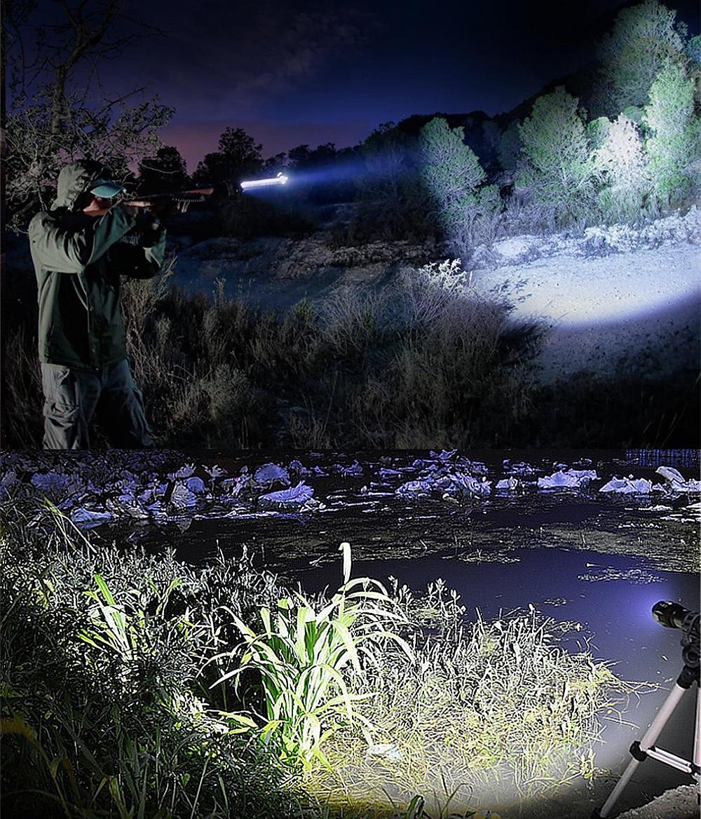 LED Flashlight Ultra Bright Torch L2/V6 Camping Light 5 Switch Modes Waterproof Zoomable Torch Light Emergency Use 18650 Battery 2025 - $15.49 –P11
