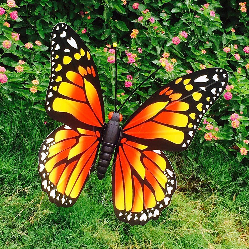 3 pièces 3d papillon artificiel pour décorations de jardin fausse simulation papillon piquets jardin plante pelouse décor extérieur art ornements de 2026 ? $23.99 –P5
