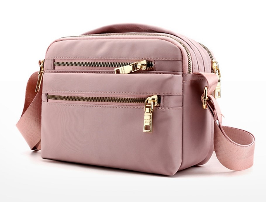 Dame Crossbodyvesker Nylon Daglig Helfarge Svart Rosa Blå 2025 - $24.99 –P5