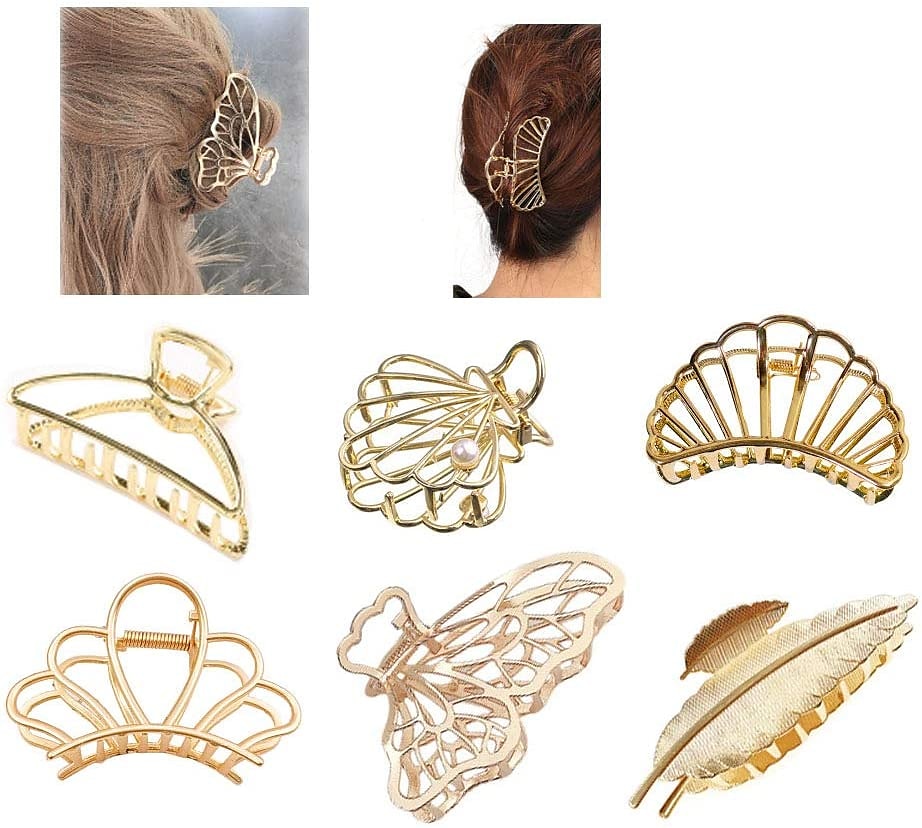 6 Pieces Metal Hair Claw Clips Hollow Jaw Barrettes Non-slip Hair Jaw Clamp ClipsHair Barrette for Fixing Hair for Women Girls Clip Hair Accessories Gift 2025 - $12.99 –P2