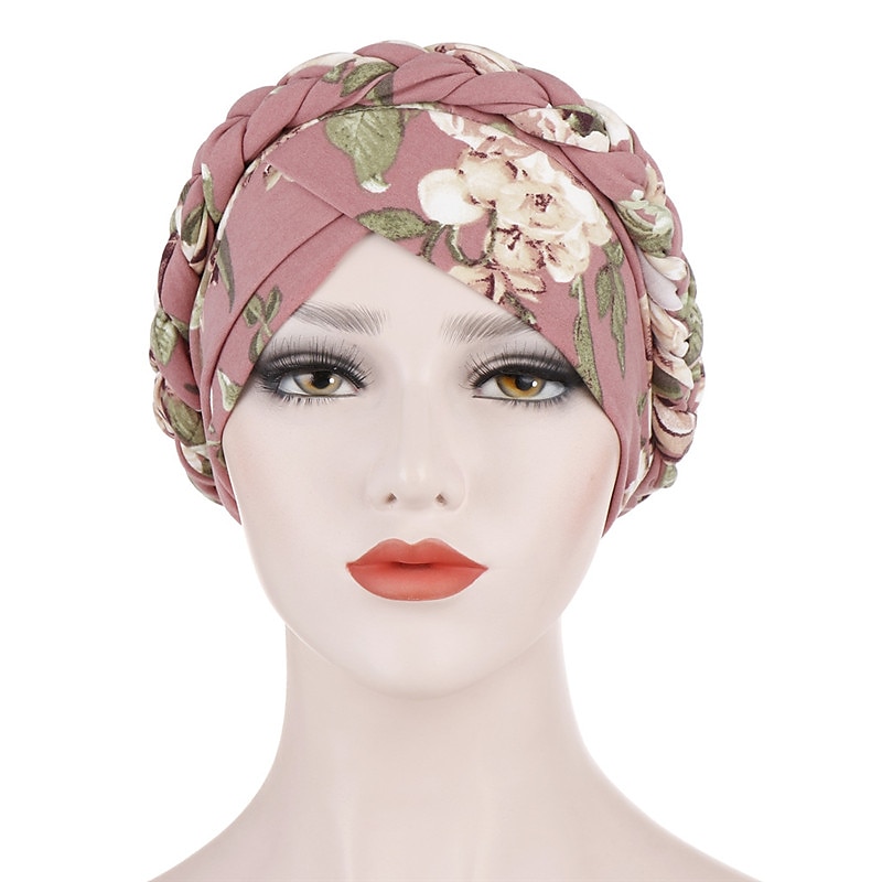Lenço de turbante muçulmano com estampa de algodão para mulheres bonés islâmicos internos hijab lenços de cabeça de envoltório árabe femme musulman turbante mujer de 2025 por $11.99 –P2