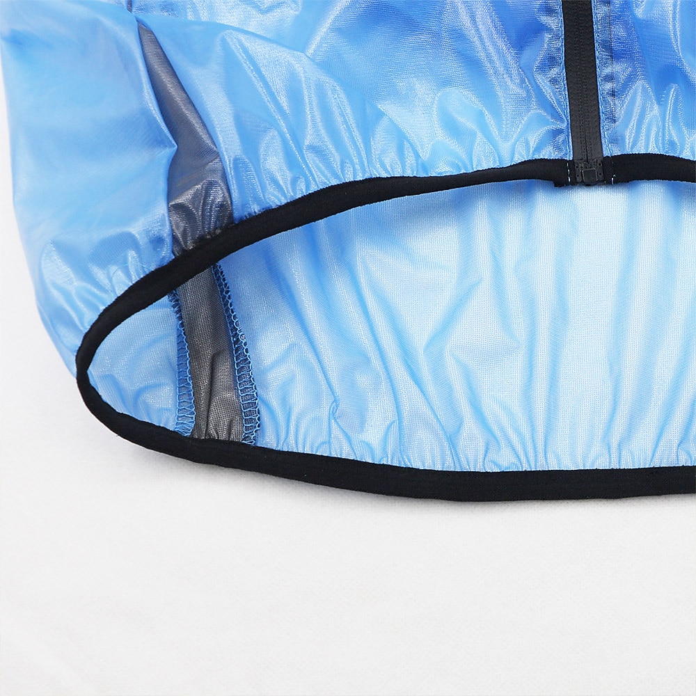 Herr Vindtät jacka Cykeljacka Regnjacka Hög synlighet Vattentät Vindtät Andningsfunktion Cykel Jacka Regnjacka Bergscykling Vägcykling Stadscykling Vit ljusgrön Blå Cykelkläder / Långärmad / Elastisk 2025 - $31.99 –P19