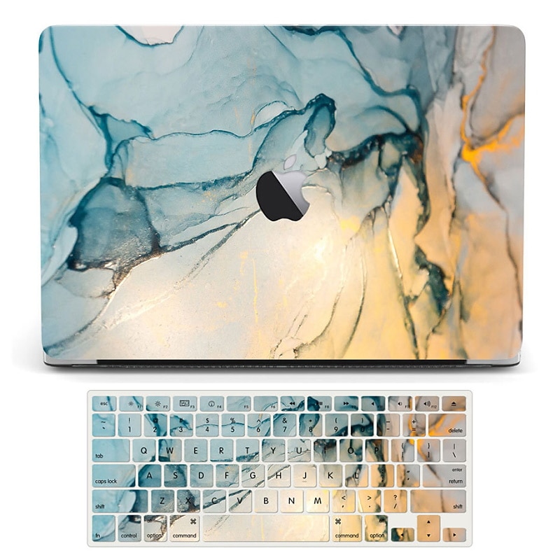 MacBook Custodia Compatibile con Macbook Air Pro 13.3 14 16.0 pollice Resistente Plastica Effetto marmo del 2025 a $26.99 -P7