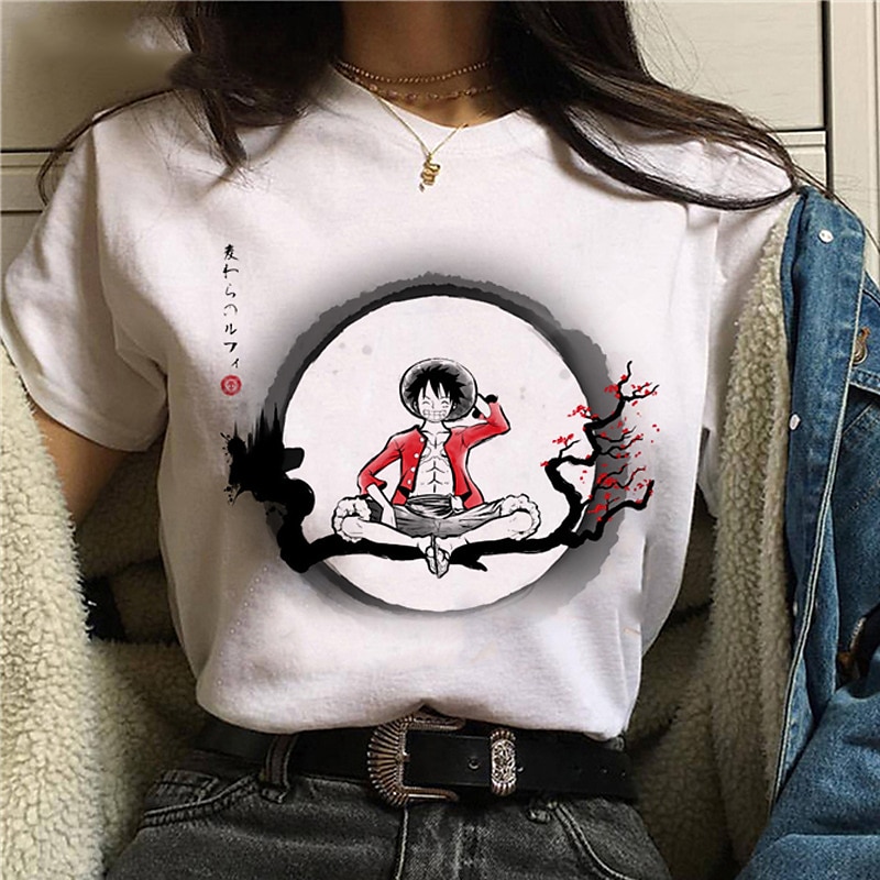 One Piece Monkey D. Luffy Roronoa Zoro T-shirt Anime Cartoon Anime Harajuku Graphic Kawaii For Couple's Men's Women's Adults' Back To School Hot Stamping 2025 - $17.49 –P3