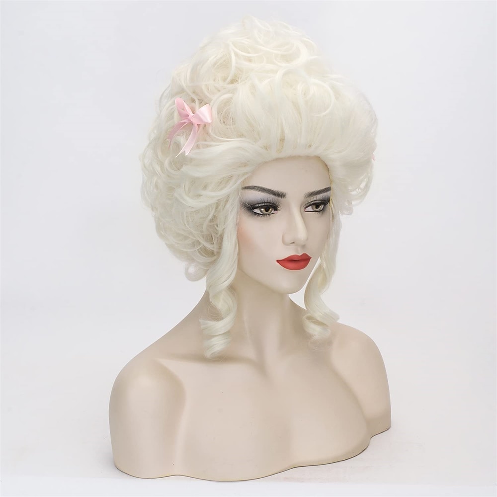 Peruca Cosplay Rainha Vermelha para Mulheres e Meninas Pré-estilizada Curta Cacheada e Fluffy Perucas de Festa Cosplay Halloween de 2025 por $24.99 –P8
