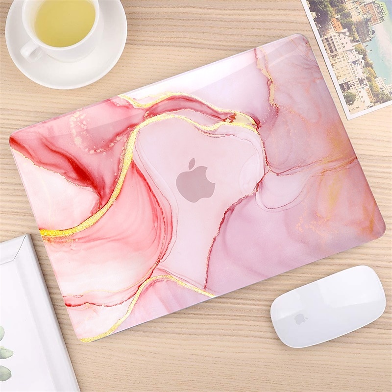capa para macbook air touch id retina display laptop capa dura de plástico com capas de teclado para 2021 2020 2019 2018 a2337 a2179 a1932 de 2025 por $24.99 –P8