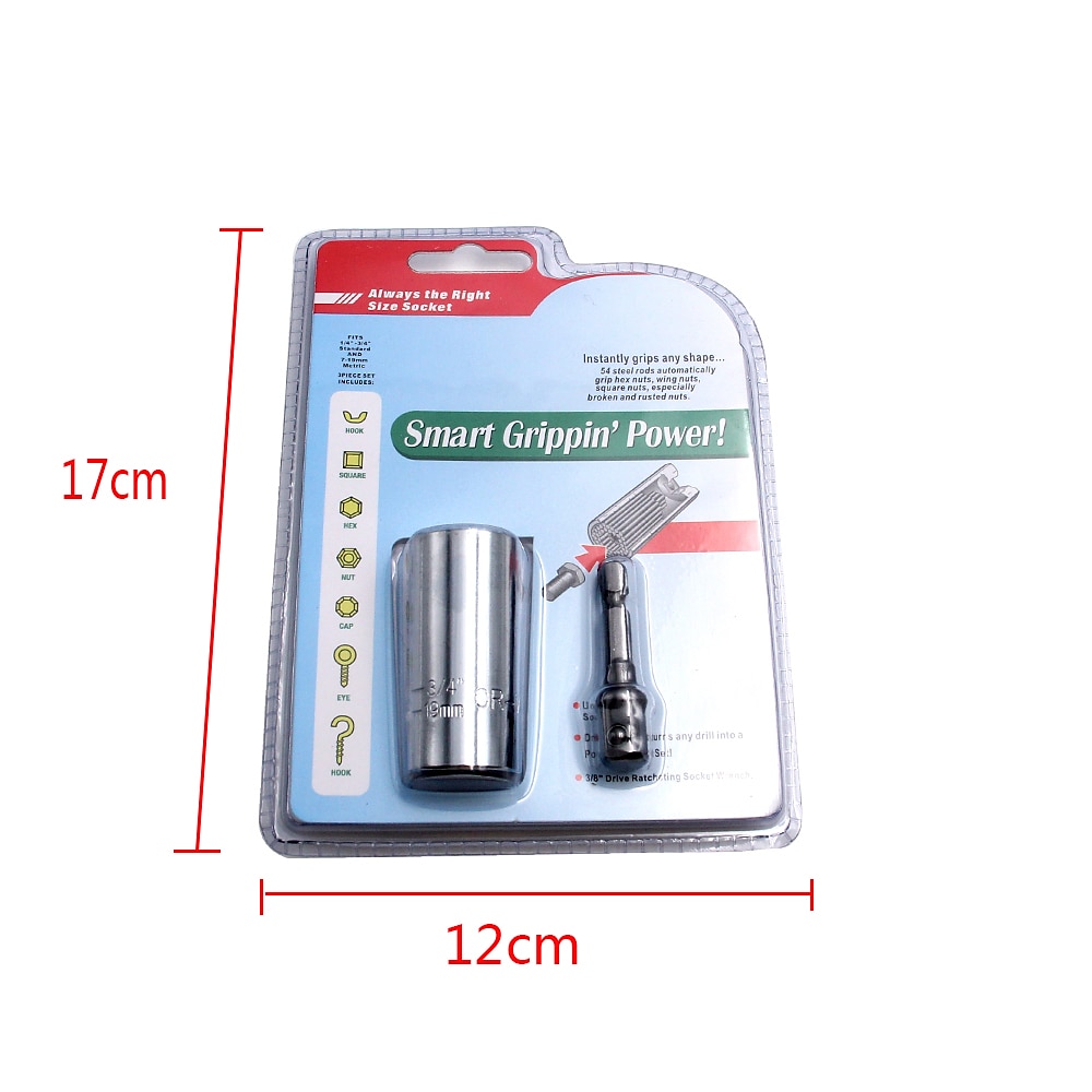 2pc 7-19mm Universal Socket Wrench, Multi-function Ratchet, Hand Drill Motorcycle Repair Socket, Magic Socket Spark Plug 2025 - $10.99 –P2