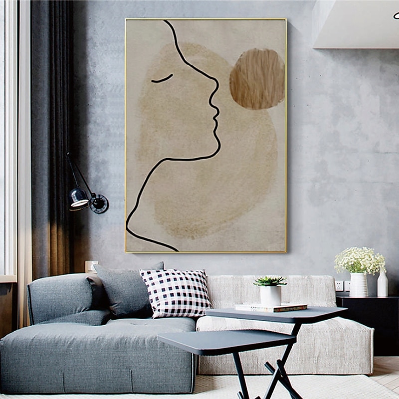 handgemaltes handgemachtes Ölgemälde elegante Dame Heimdekoration Dekor gerollte Leinwand Mode moderne Gemälde 2025 - $141.99 –P10