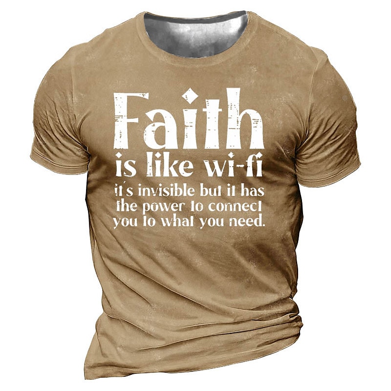 Men's Letter Graphic Prints T Shirt Graphic Tee Slogan T Shirts Distressed T Shirt Short Sleeve T shirt 3D Print Crew Neck Shirt Vintage Sports Designer Outdoor Street Daily Black Army Green Navy Blue 2025 - $17.99 –P5
