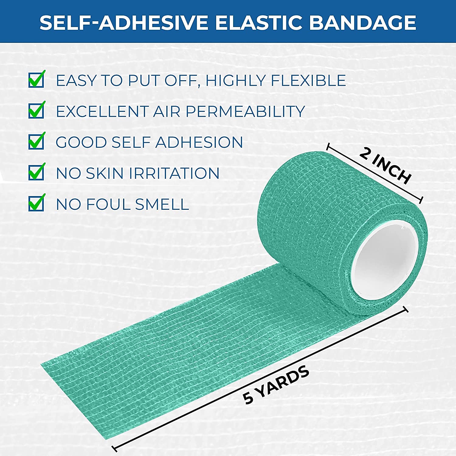 Self Adhesive Bandage Wrap Solid Colors Non-woven Breathable & Water-resistant Vet Wrap 5x450cm(2 Inch X 5 Yards) 2026 - $9.99 –P1